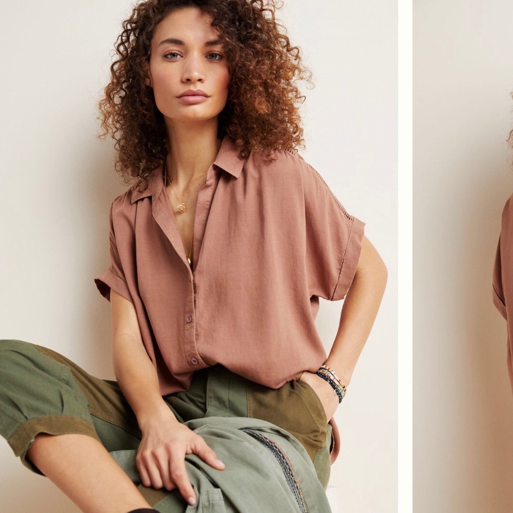Chic Anthropologie Cloth & Stone Button Down